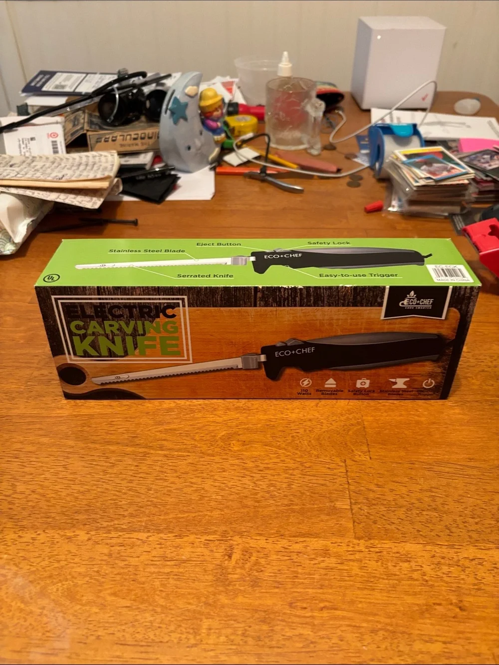 Black Electric Carving Knife